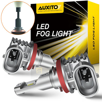 #ad H11 H8 LED Headlight Super Bright Bulbs 6500K White Kit 360000LM HIGH LOW B $19.99