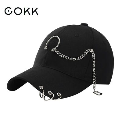 #ad Solid Color Black Cap Snapback Casquette Sun Hat Casual Gorras Hip Hop Dad Hats $22.58
