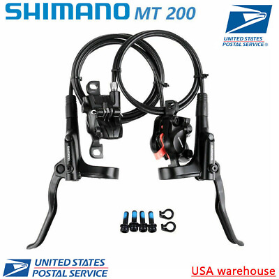 #ad Shimano BR MT200 MTB Hydraulic Disc Brake Set Mountain Bike Brake Front Rear New $53.95