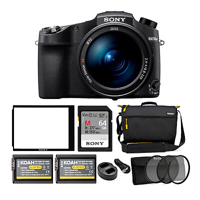 #ad Sony Cyber‑Shot RX10 IV with 0.03 Second Auto Focus amp; 25x Optical Zoom Bundle $1748.00
