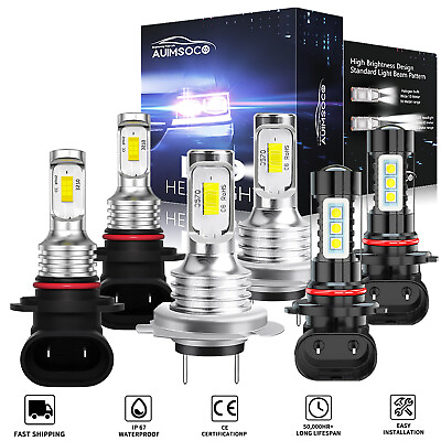 #ad For 2005 2009 Subaru Outback Front LED Headlight High Low Fog Light Bulbs Beam $39.99
