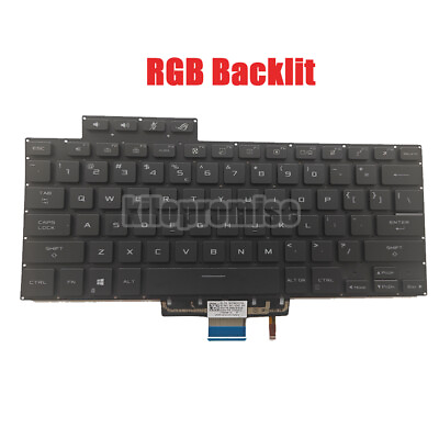 #ad RGB Backlit Keyboard For Asus ROG Zephyrus G15 GA503 G16 M16 GU603 Laptops $55.10