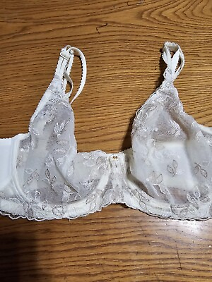#ad Wacoal 85731 Sheer White Lace T shirt Bra Underwired Women#x27;s Size 34D $20.49