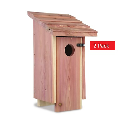 #ad Red Cedar Blue Bird Wild Bird House 2 packs Bird house $25.17