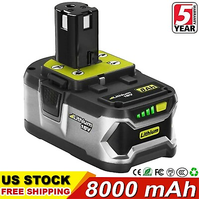 #ad 8.0Ah For RYOBI P108 18V 18 Volt One Plus High Capacity Lithium ion Battery NEW $27.99