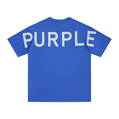 #ad Fashion 2024 Classic Logo Back Purple brand Letter Print Short sleeved T Shirts $42.00