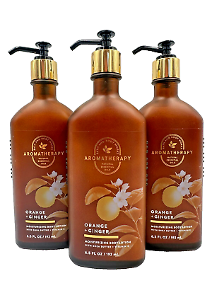 #ad Bath amp; Body Works LOT 3 Aromatherapy Orange Ginger Body Lotion 6.5 Shea Butter $34.19