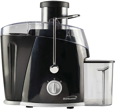 #ad Brentwood Black 400W 2 Speed Juice Extractor with Graduated 15oz Jar w Lid $59.95