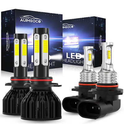 #ad For Dodge Journey 2009 2019 LED Headlight Combo 9005 9006 High Low Bulbs White $39.69