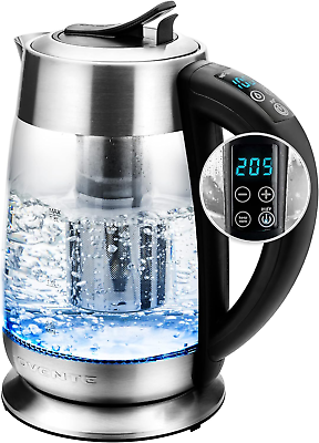 #ad Electric Glass Kettle Hot Water Boiler 1.8 Liter BPA Free 1500W W Stainless St $58.99