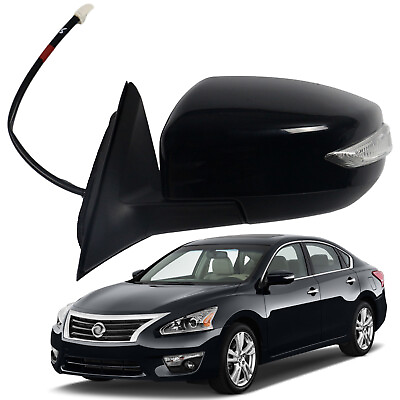 #ad Left Drivers Side Mirror Power Heated Signal View Mirror For 13 18 Nissan Altima $58.99