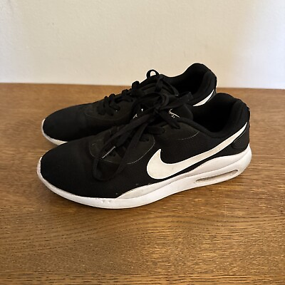 #ad Nike Air Women#x27;s Black White Athletic Running Lace up Shoes sz 8 $16.16