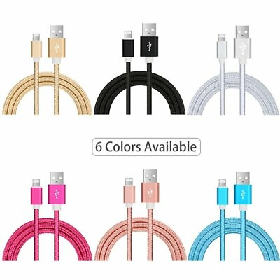 #ad 3 Pack 8 Pin Cable Charger 7 Usb 6 Plus X For Apple iPhone Cord Charging Cable $8.99
