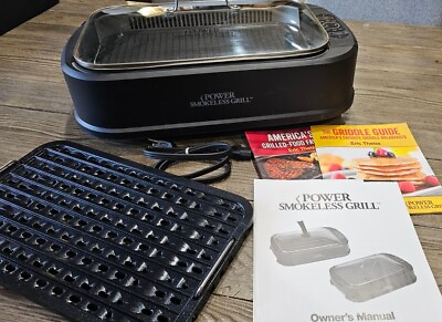 #ad TriStar Products Power Smokeless Grill PG1500 Portable Kitchen Cooking Griddle $40.00