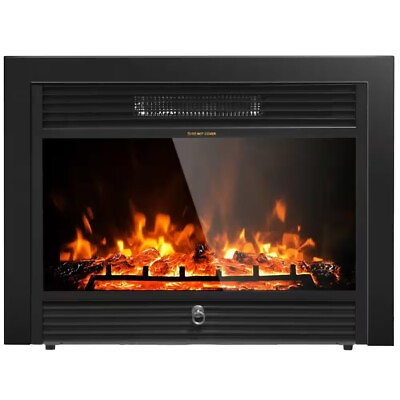 #ad 28.5 in. Unvented Electric Furnace Heater Fireplace Insert Heater $225.79