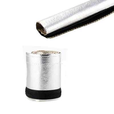 #ad 3quot; ID Metallic Insulated Heat Shield Sleeve Wire Hose Cover Wrap Loom Tube 3.3FT $16.68