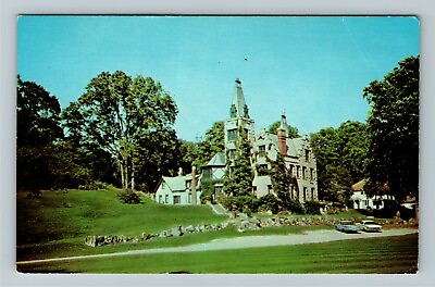 #ad West Liberty OH Ohio Mac O Chee Castle Exterior Two Towers Vintage Postcard $7.99