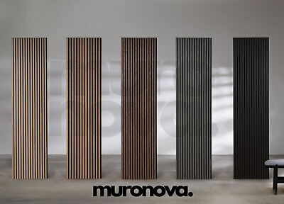 #ad Acoustic Slat Panel 3D Wall Panels by Muronova with volume discounting $954.00