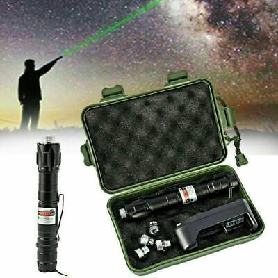 #ad Green Laser Pointer Pen 532NM Rechargable Visible Beam Torche 1000Miles With Box $18.99