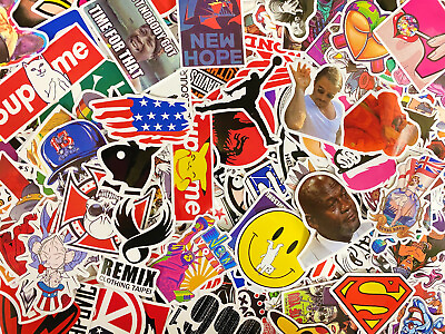 #ad #ad 100 200 300 Random Skateboard Stickers bomb Laptop Luggage Decals Dope Sticker $6.99