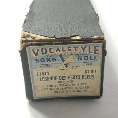 #ad Vocalstyle Player Piano Song Roll Legende Des Flots Bleus 11017 French De Albret $9.99