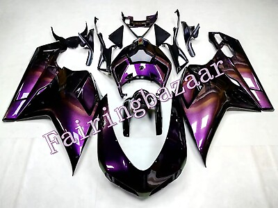 #ad Fit for 2007 11 Ducati 848 1098 1198 Puprple Chameleon ABS Injection Fairing Kit $393.75