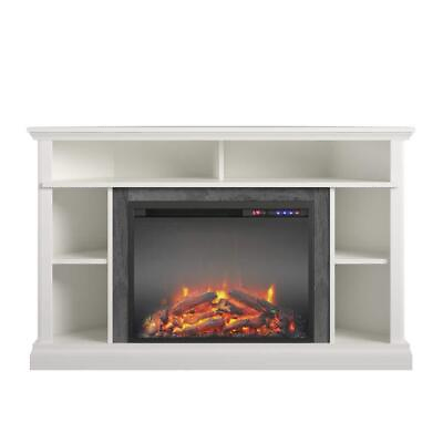 #ad Ameriwood Home TV Stand 47.625quot; Corner Electric Fireplace White $384.30