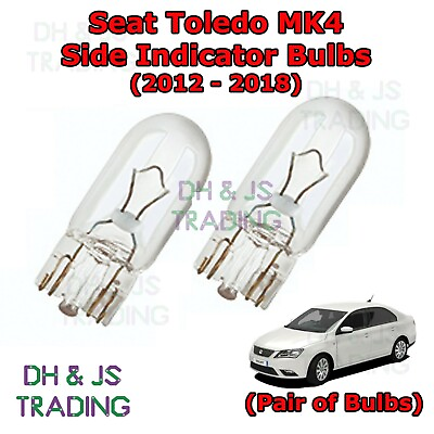 #ad For Seat Toledo Side Indicator Bulbs Side Bulbs Bulb Lights MK4 12 18 GBP 3.29