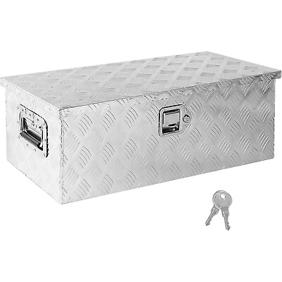 #ad Aluminum For Pickup Truck Trunk Bed Tool Box Trailer Storage Lock 39quot;x13quot;x10quot; $98.99