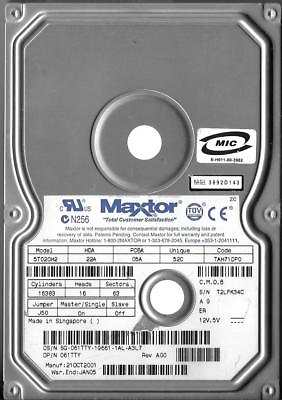 #ad Maxtor 5T020H2 20GB IDE Hard Drive Code: TAH71DP0 CMDB $35.28