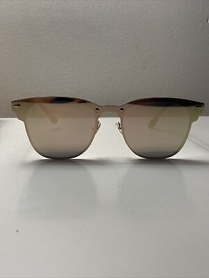 #ad REFLECTIVE GLASSES WITH GOLD DETAILING IN GOOD CONDITION $11.00