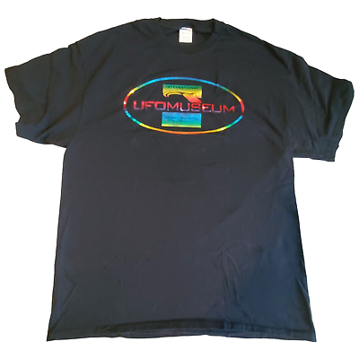 #ad VTG Men#x27;s XL International UFO Museum Research Center Roswell Metallic T Shirt $12.99