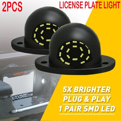 #ad 2X AUXITO License Plate Light Lens Lamp For 1994 2001 Dodge RAM 1500 2500 3500 A $14.24