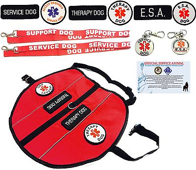 #ad Service Dog Support Dog Therapy Dog Vest Harness Patches ALL ACCESS CANINE™ $38.21