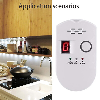 #ad Plug Digital Natural Gas Detector Home Propane Combustible Gas Leak Alarm O3E5 $17.99