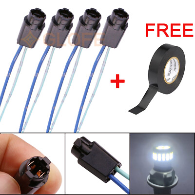 #ad GLOFE T5 Light Bulb Replace Socket Wire Harness for LED Cluster Dashboard Lights $8.30