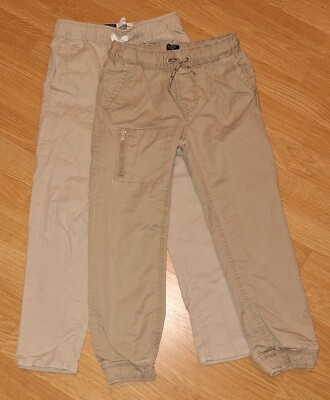 #ad 2 Pair Lot Old Navy Slim Taper Size 8 Gap Kids Jogger Size M Khaki Pants $9.99