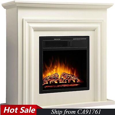 #ad 36#x27;#x27; Electric FireplaceWhitewith Log amp; Remote Control750 1500WCA91761 $339.99