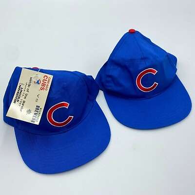 #ad 1997 CHICAGO CUBS quot;BATTLE of the BORDERquot; vs BREWERS Baseball Snapback Hats Set 2 $39.99