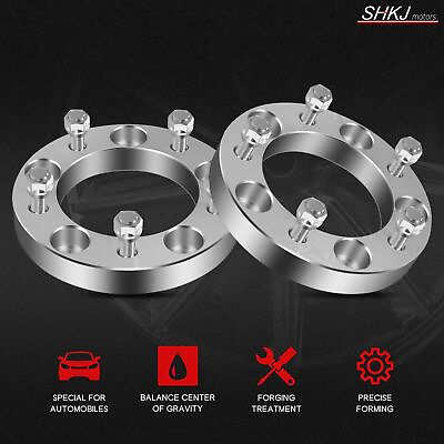 #ad Pair 1quot; Wheel Spacers 5X5.5 For Ford F 150 Dodge Ram 1500 Van Jeep CJ6A 1 2quot;X20 $39.70