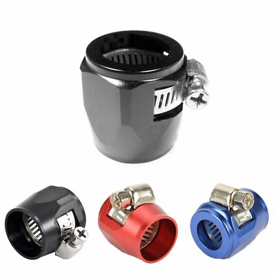 #ad 4PC Various Hose Clamp Finisher Hose Cover Clamp Adapter for Oil Fuel Line Hose $10.99