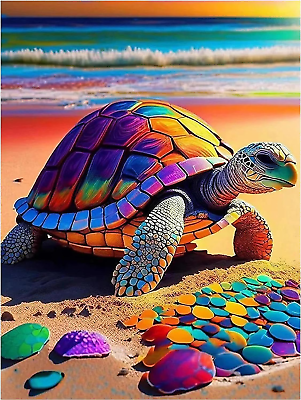 #ad Diamond Painting Kits for AdultsColorful Turtle 5D DIY Diamond Art Kits Full US $9.99