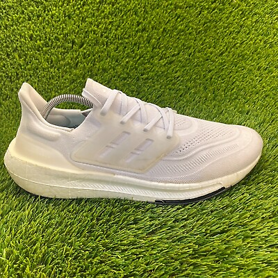 #ad #ad Adidas Ultraboost Light Mens Size 11.5 White Athletic Shoes Sneakers GY9350 $69.99