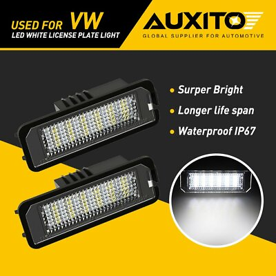 #ad 2X AUXITO LED License Plate Light Bulb Canbus For VW GOLF PASSAT SCIROCCO EOS $11.99