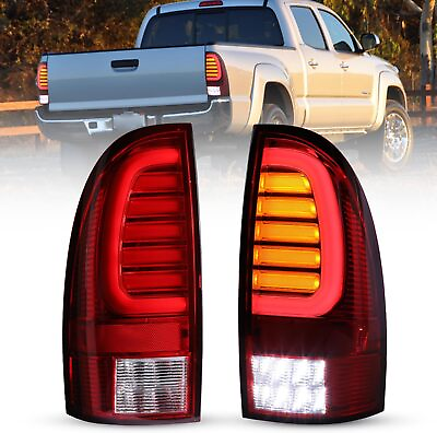 #ad Yellow Sequential LED Tail Lights For 2005 2015 Toyota Tacoma Signal Brake Lamps $170.99