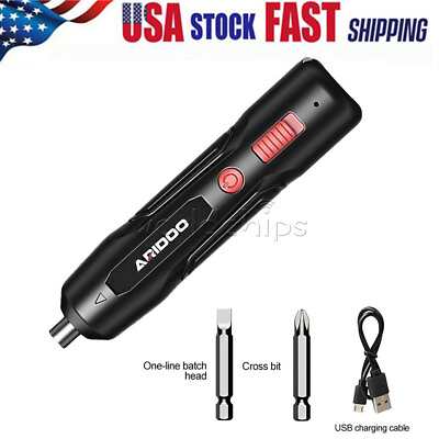 #ad Portable Electric Screwdriver Set Mini Compact USB Rechargeable Screw Driver USA $11.29