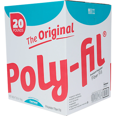 #ad The Original Poly fil® Premium Polyester Fiber Fill by Fairfield 20 Pound Box $50.99