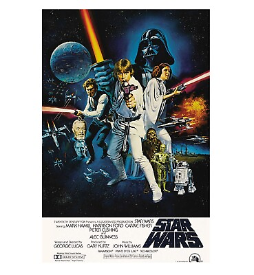 #ad Star Wars Movie Poster 24quot; x 36quot; $19.75