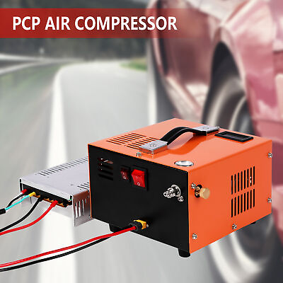 #ad Auto Stop 12V PCP Air Compressor Built in 110v Power Converter PCP Compressor $175.75