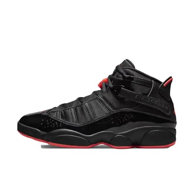 #ad Air Jordan 6 Rings Shoes #x27;Black Infrared#x27; Patent 322992 066 Size 10.5 Men $119.99